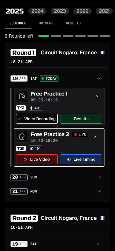 races feature preview